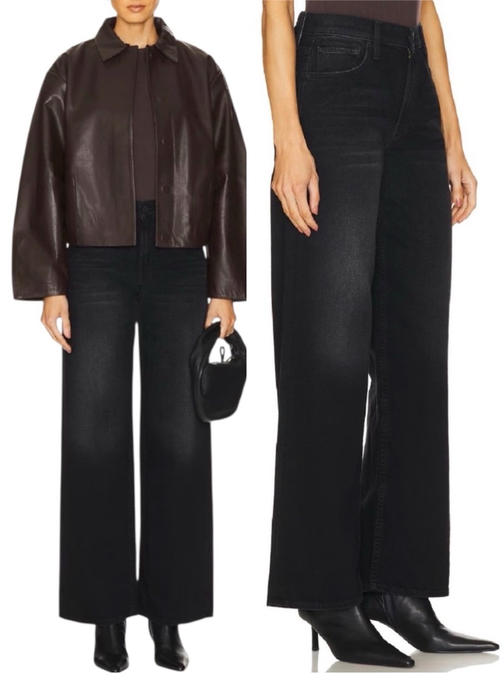 MOTHER SUPERIOR Jeans Spinner Zip Sneak Black Magic Size 30